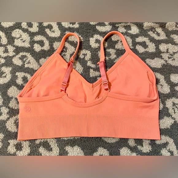 Lululemon Raspberry Cream Ebb To Street Bra C/D Cup - Picture 3 of 5